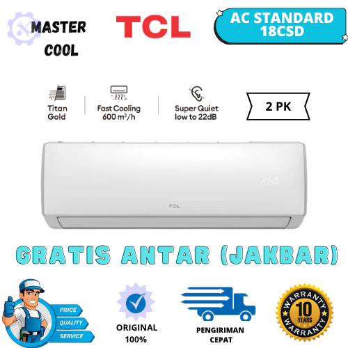 AC TCL 2PK TAC-18CSD GARANSI RESMI