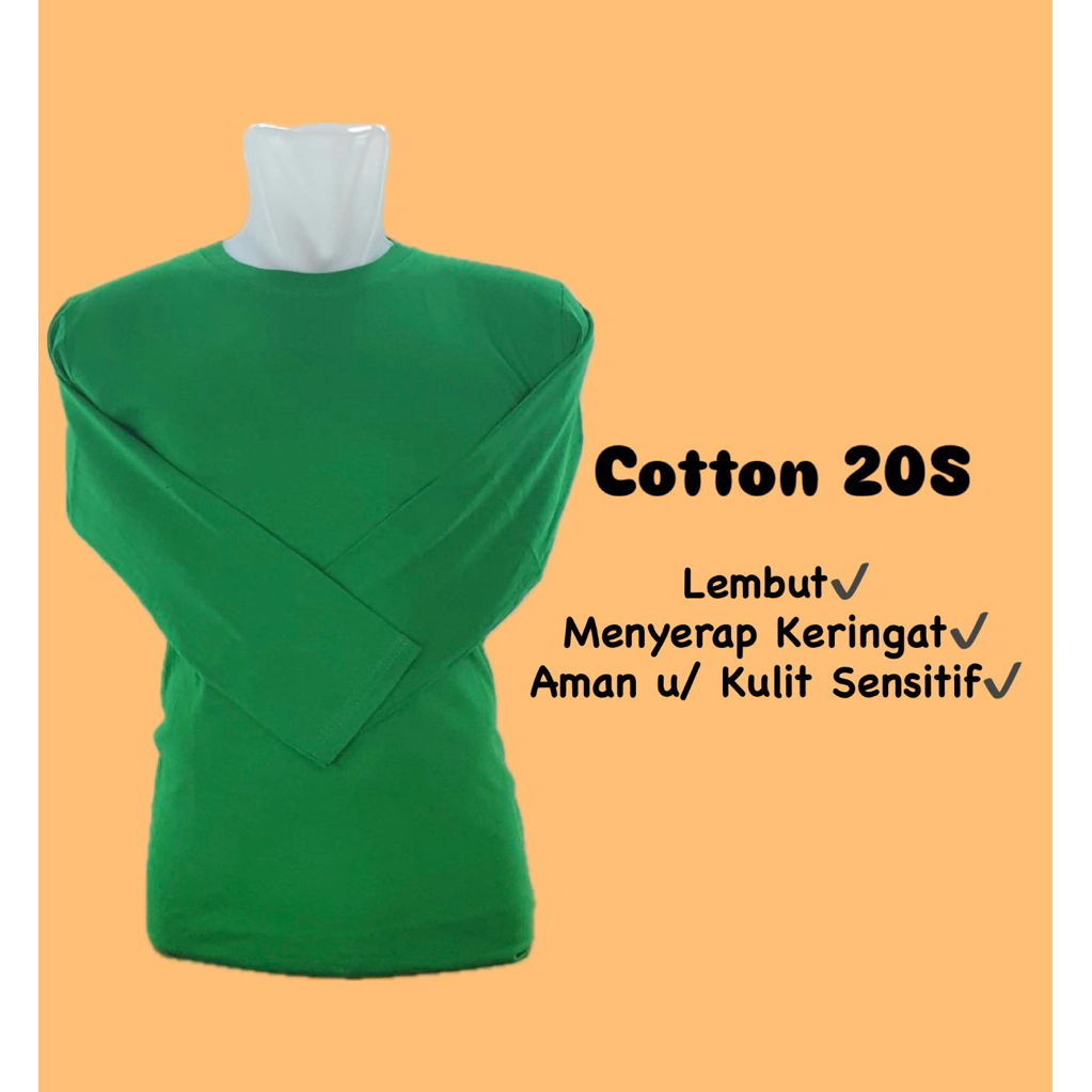 Kaos Panjang Hijau Fuji - Kaos Lengan Panjang - Kaos Custom - Kaos Unisex - Kaos Seragam - Kaos O Ne