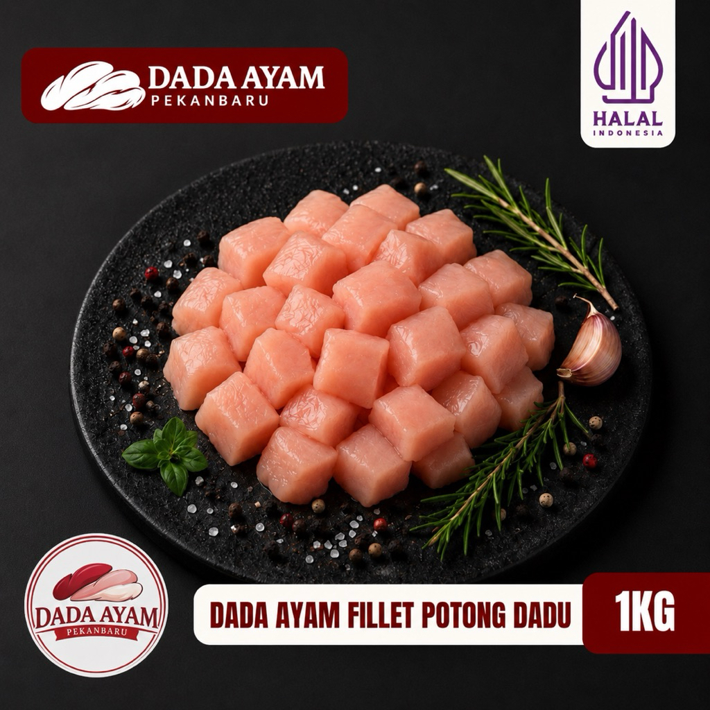 Fillet Dada Ayam Potong Dadu