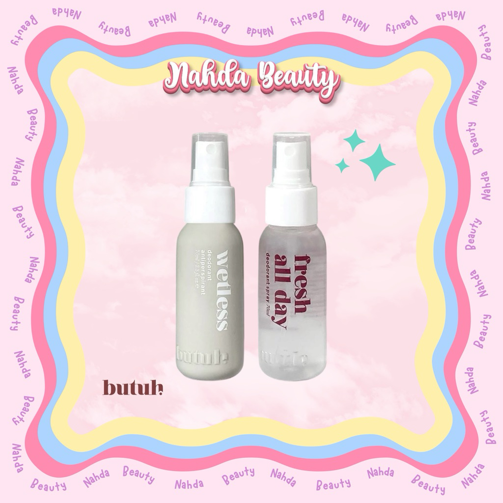 BUTUH DEODORANT 60ml BPOM / Deodorant Spray / Natural Deodorant / Antiperspirant
