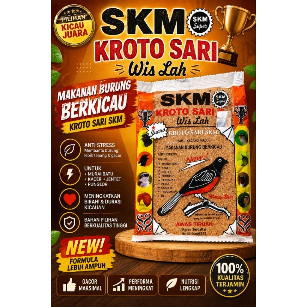 voer Pakan burung SKM Halus pakan burung harian