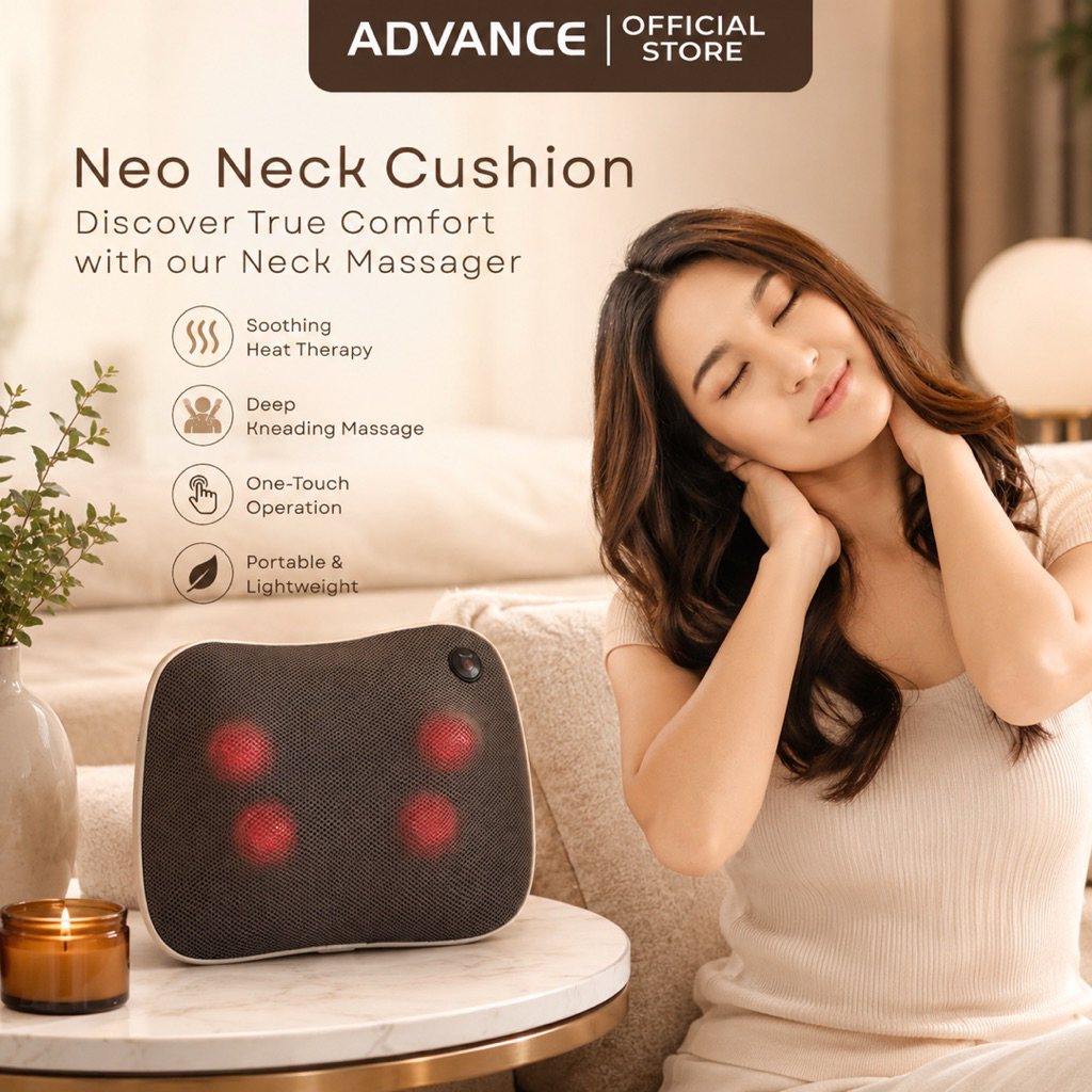 Alat Pijat Bantal ADVANCE Protable Neo Neck Chusion 3