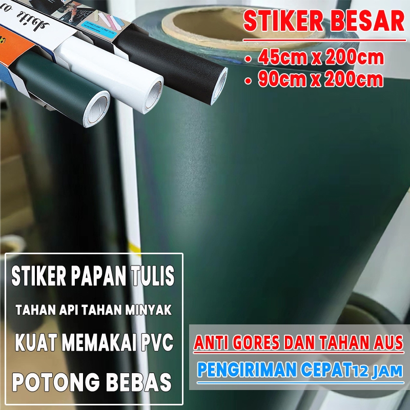 [Barang spot]  sticker papan tulis Stiker Dinding Papan Tulis papan tulis kapur kertas papan tulis