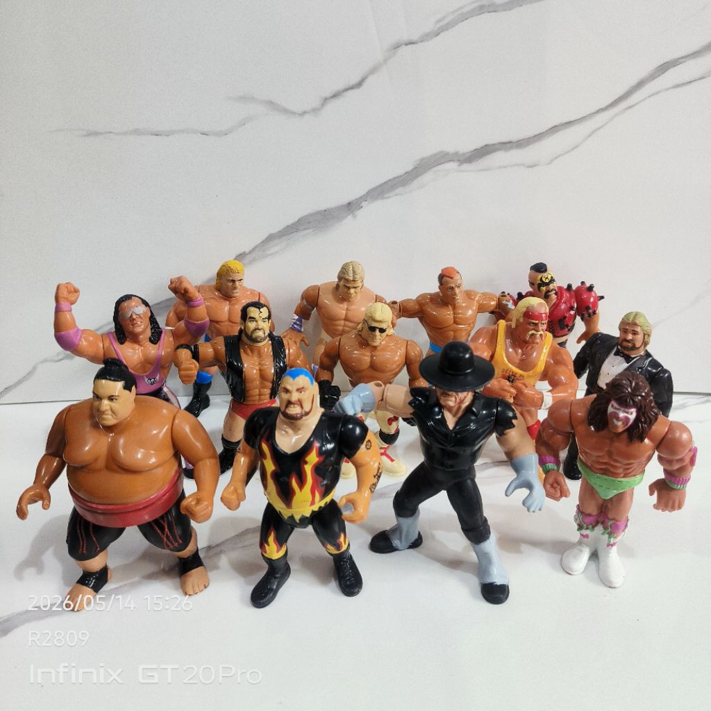 Figure WWF Hasbro 1990 set Vintage Rare