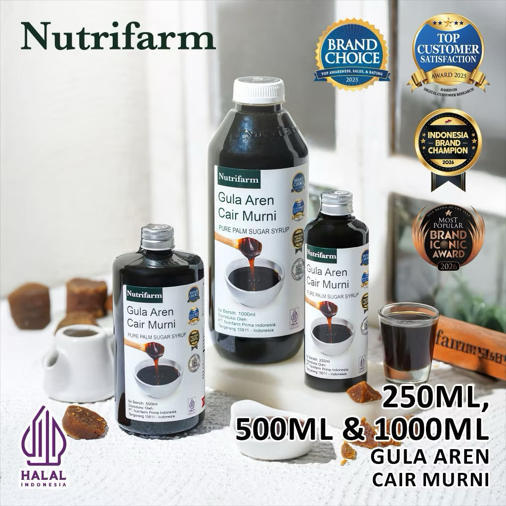 NUTRIFARM GULA AREN CAIR ASLI / GULA AREN CAIR / gula aren asli / GULA AREN MURNI
