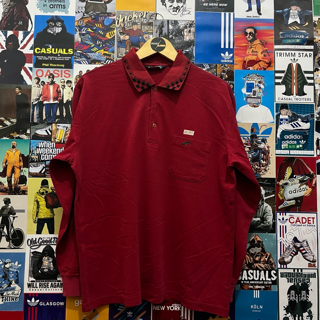 Long Sleeve / Polo Shirt / Rugby Shirt / Vintage / Second / Crocodile