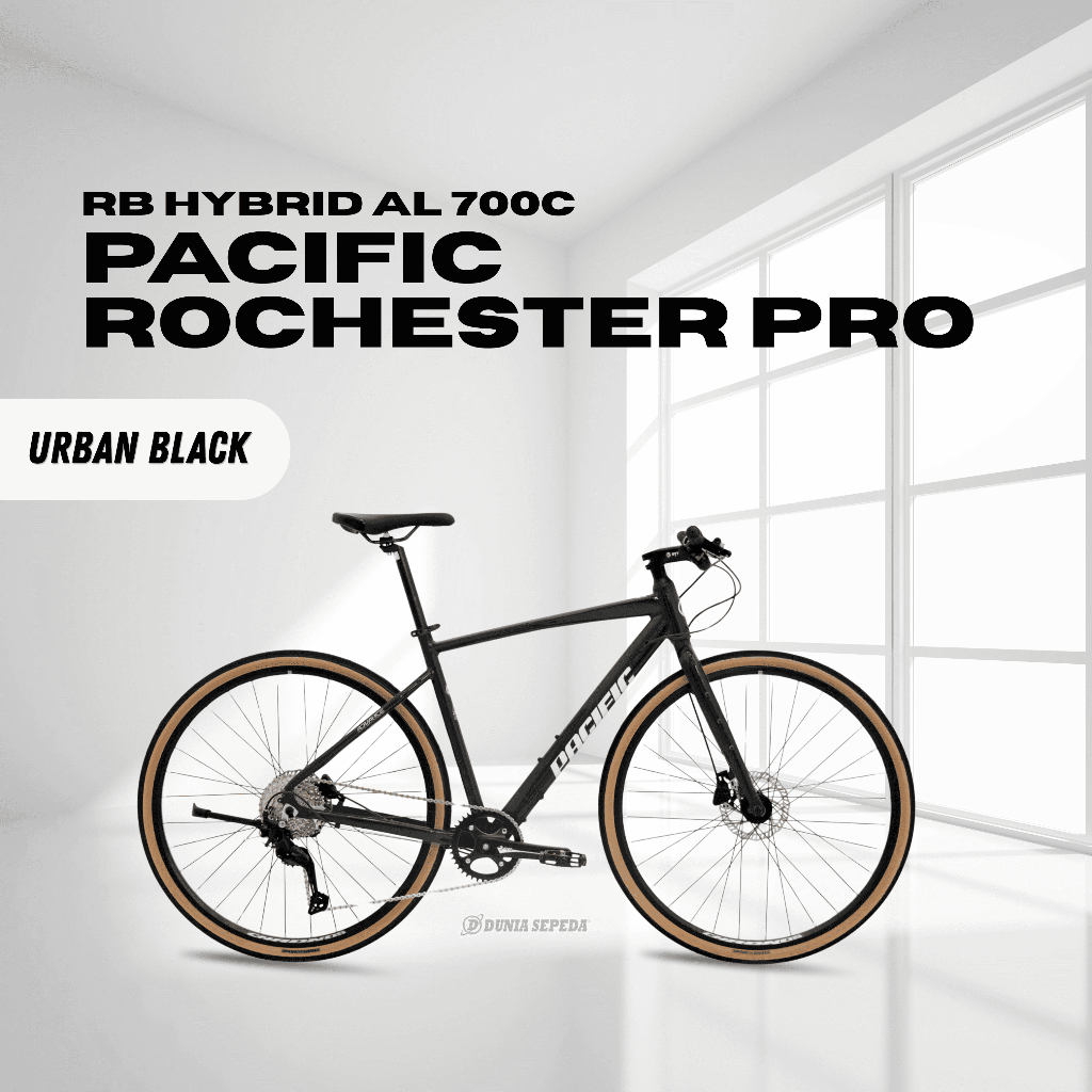 Sepeda Hybrid Pacific Rochester Pro 700C Alloy 6061  - Sepeda Hybrid 700c Pacific Rochester Pro New
