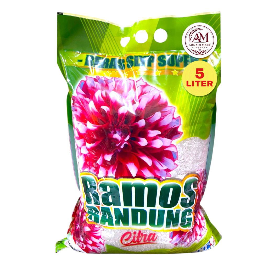 Beras Ramos Bandung 5 Liter | Pulen Sedang | Beras Premium