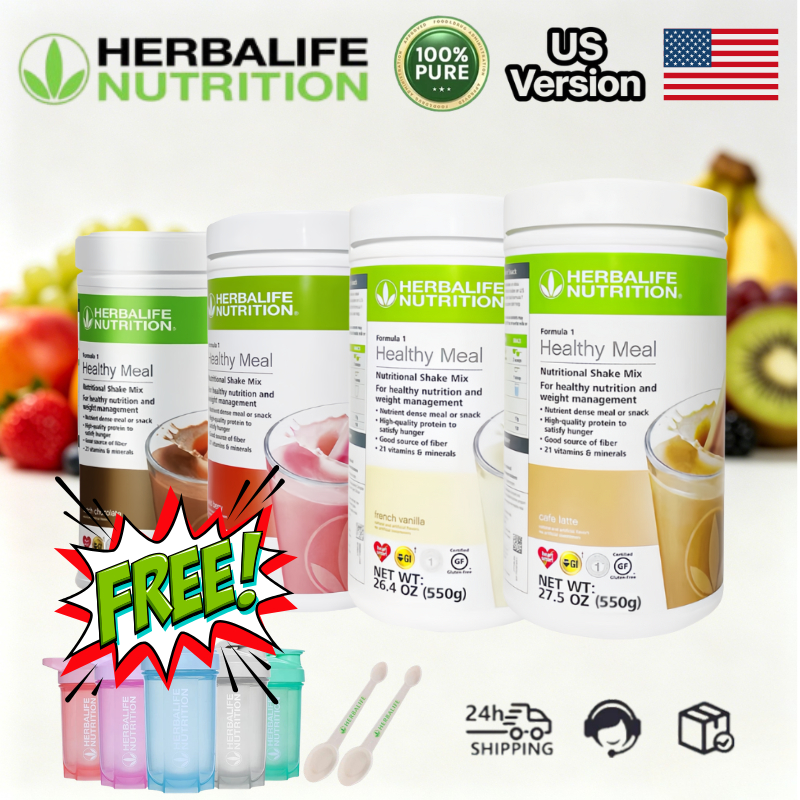GIFT Brand Shaker Cup - Original Herbalife Shake 550g Mix F1 Shake 4Rasa Berry Cafe Cokelat Vanila