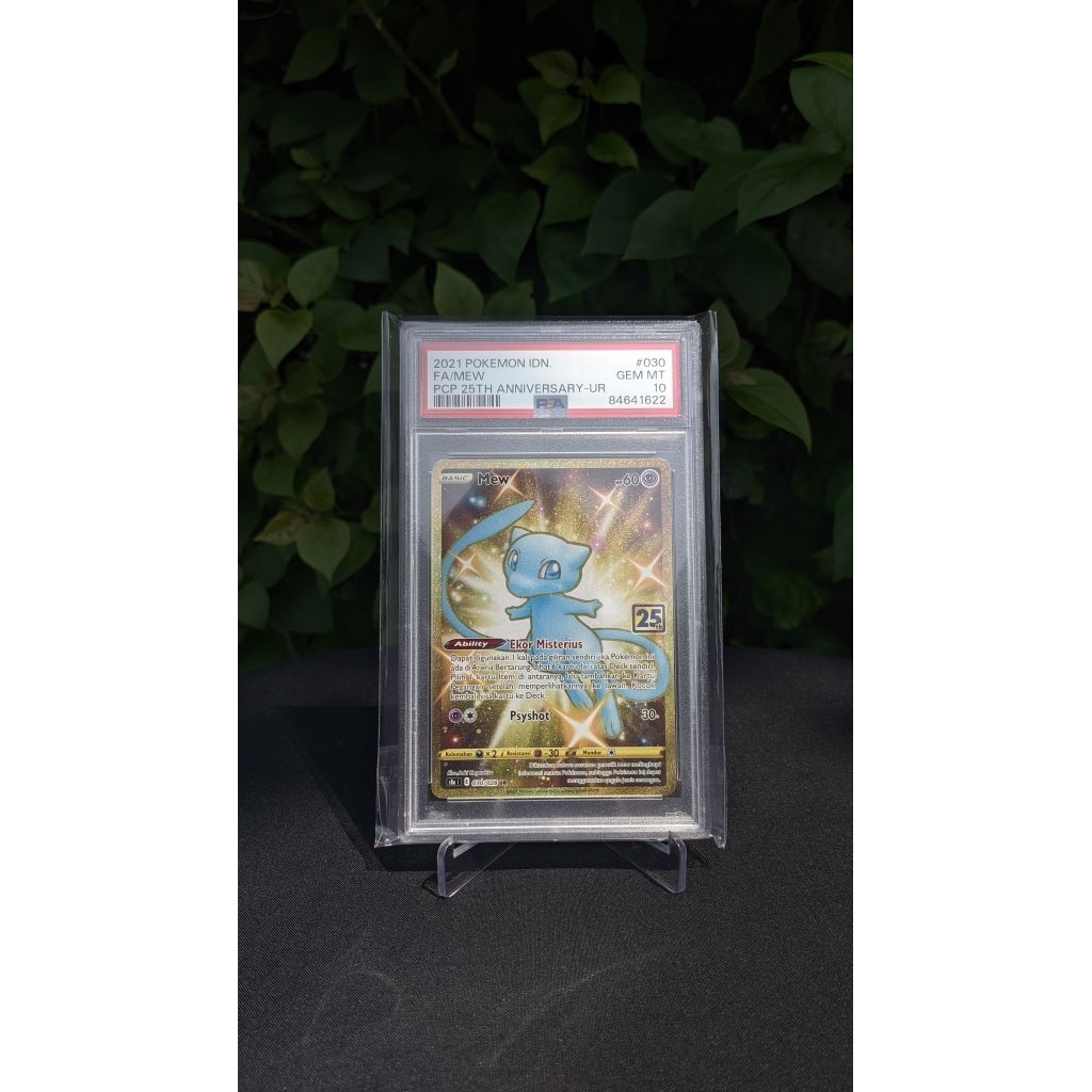 PSA 10 Mew Gold UR #030 - 25th Anniversary Pokemon TCG Indonesia