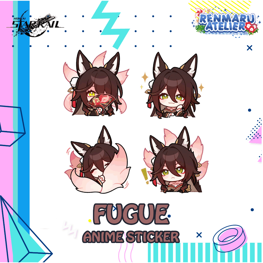Stiker Anime Honkai Star Rail FUGUE | Stiker Laptop HP