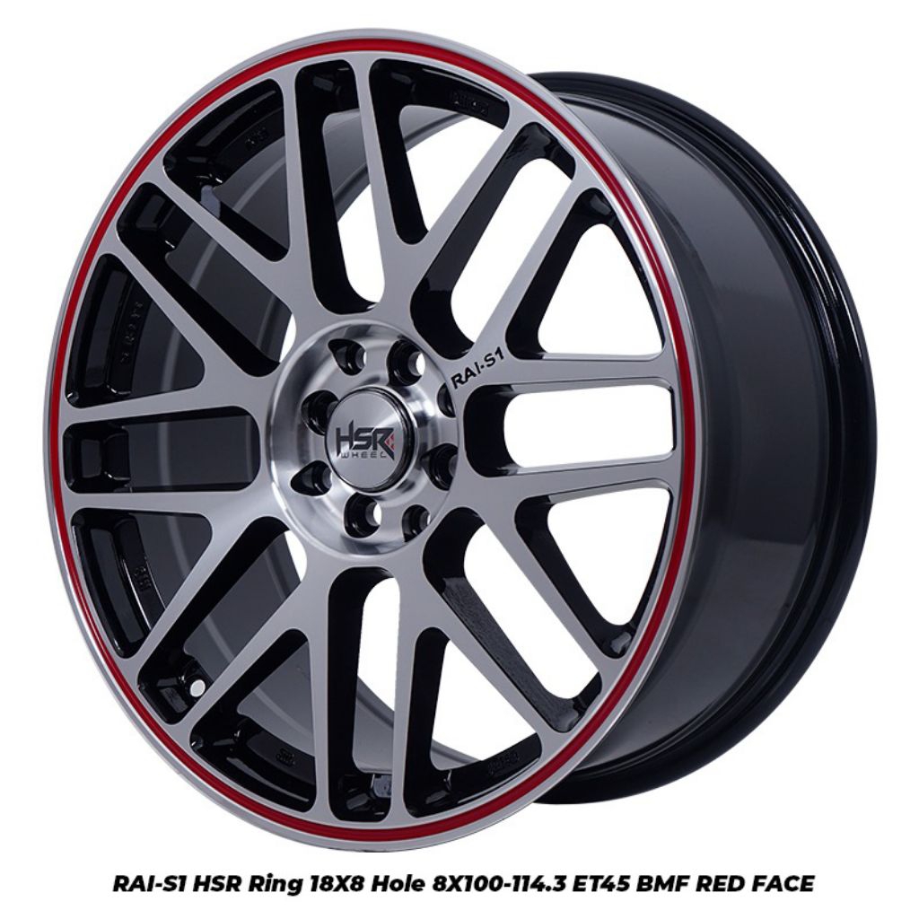velg HSR RAI S1 R18 lubang 4x100 4x114,3