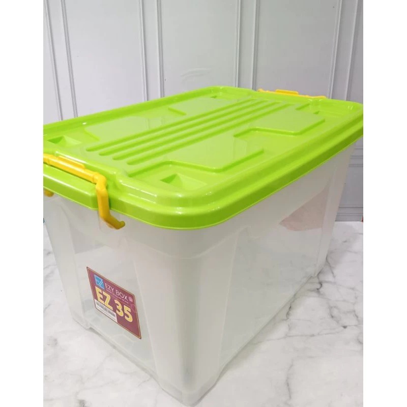 EZY BOX PLASTIK 35 LITER WADAH SERBAGUNA EZY BOX SOLUSINYA BOX CONTAINER BENING 35 LITER