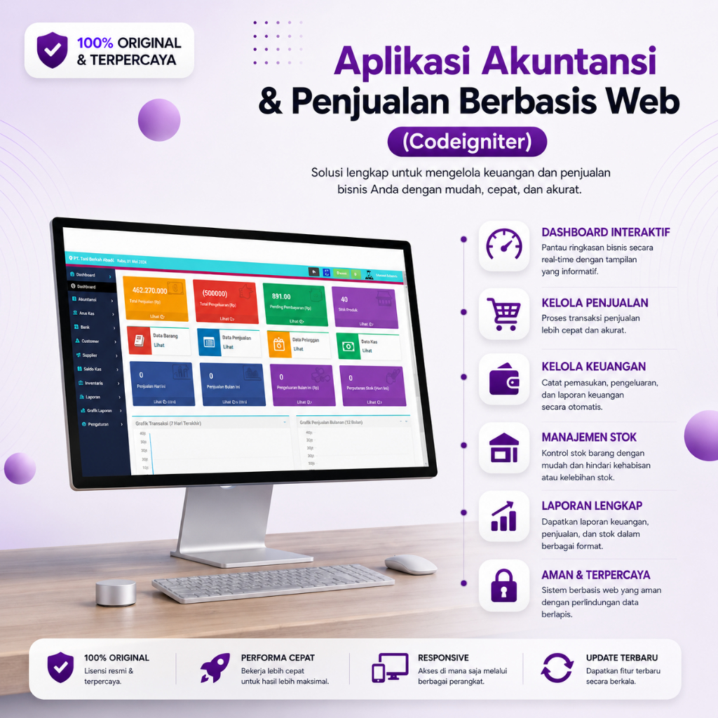 Aplikasi Akuntansi dan Penjualan Berbasis Web (Codeigniter)