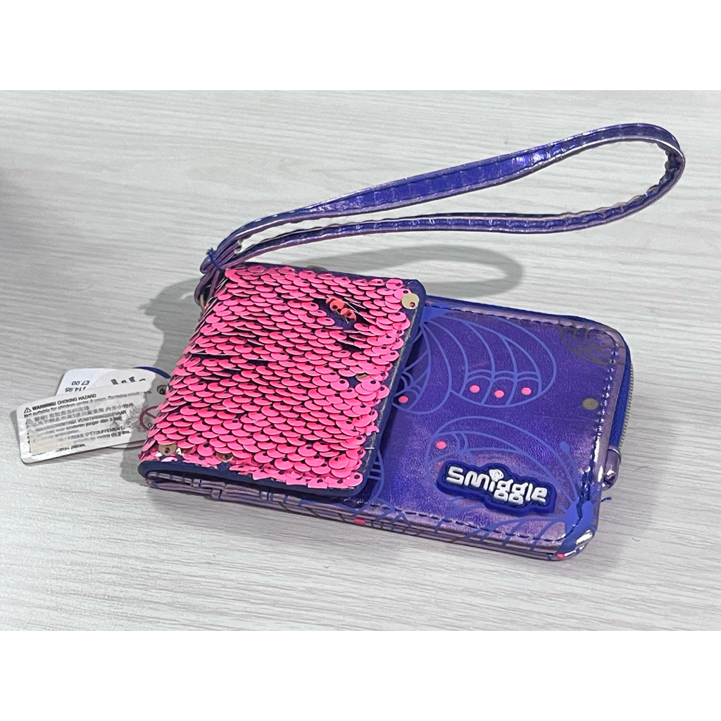Dompet card kartu Smiggle ori preloved / second anak cewek sequin