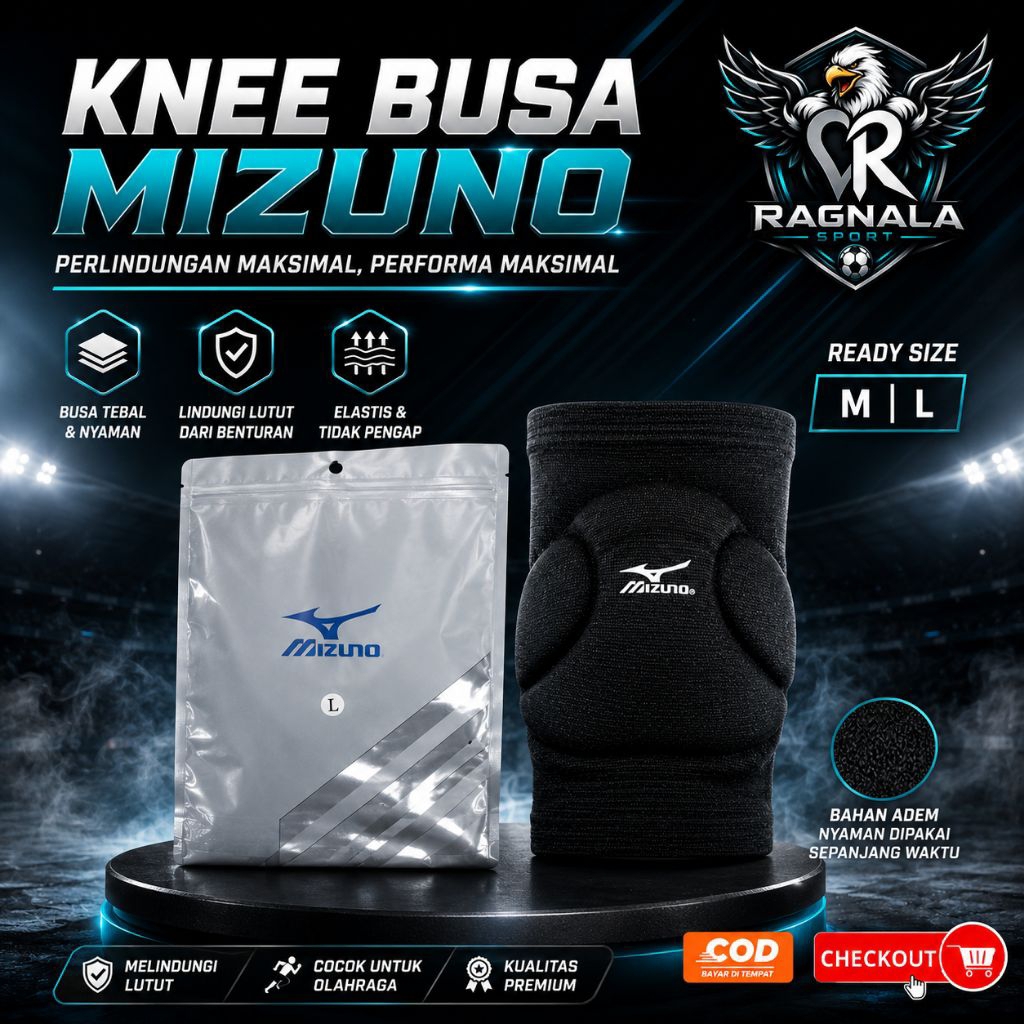 KNEEPAD BUSA MIZUNO | DEKER LUTUT | MIZUNO TEAM KNEEPAD IMPORT