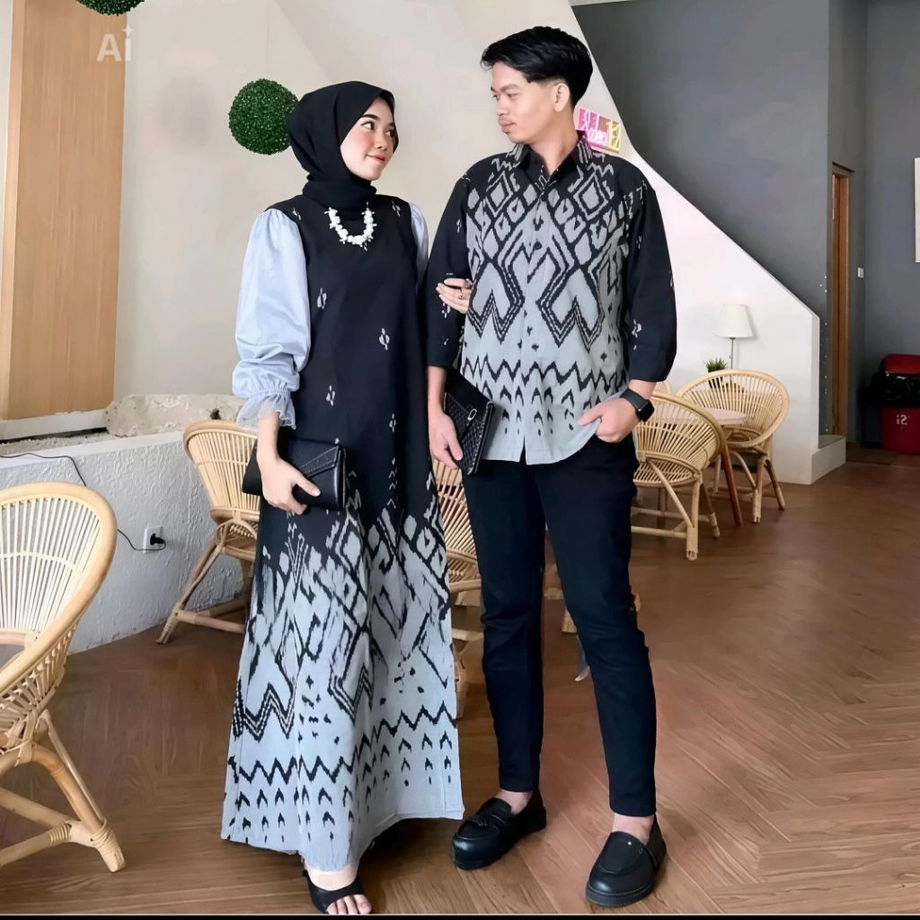 Baju Tenun Couple Kekinian Pasangan Etnik Casual dan Formal