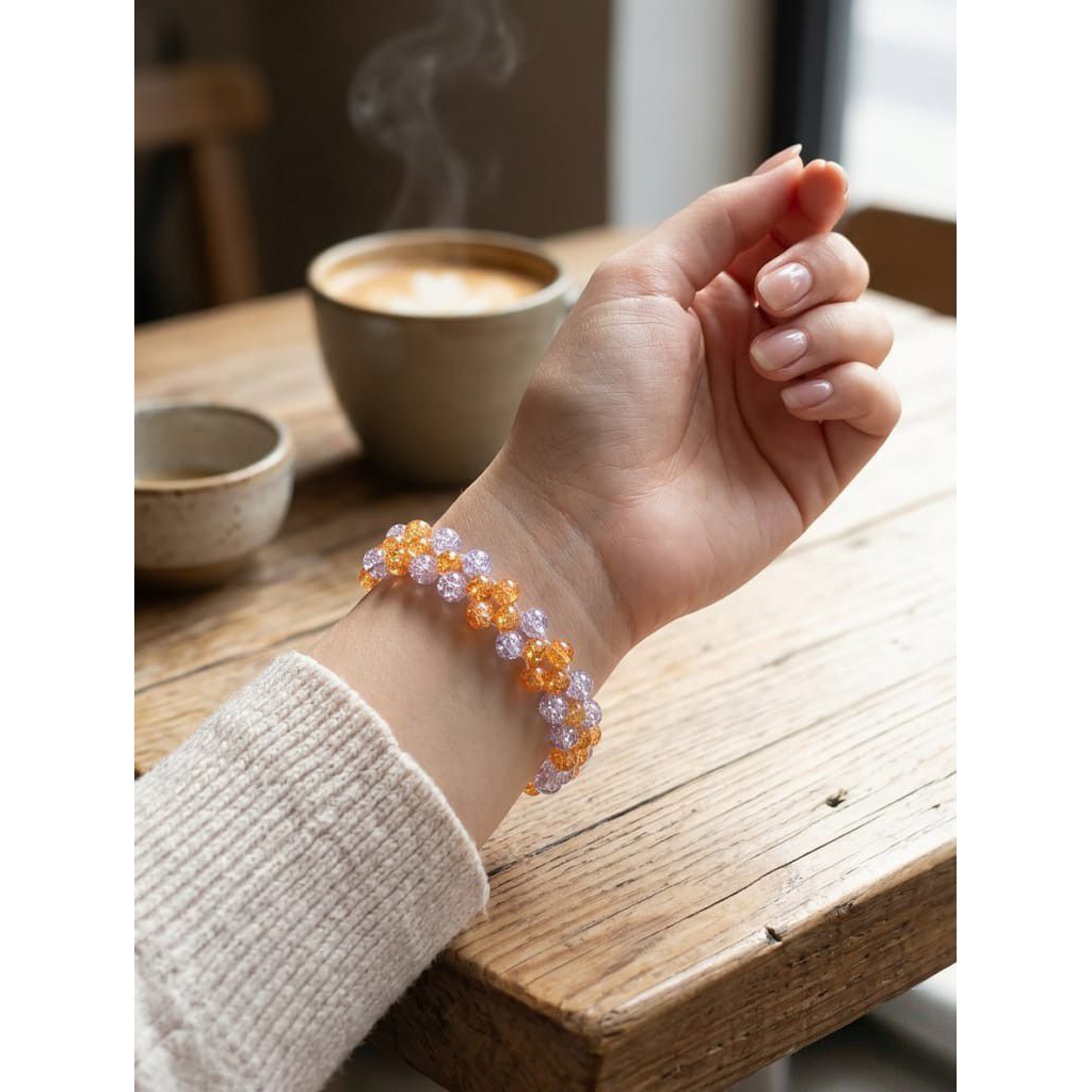 Gelang Wanita Dewasa Gelang Tangan Manik Manik Pecah Kaca