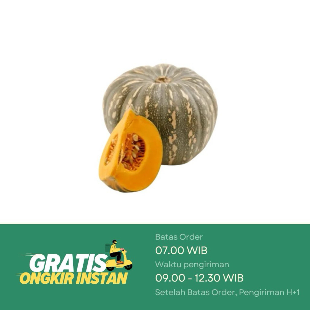Labu Hijau / Waluh / Kabocha per buah