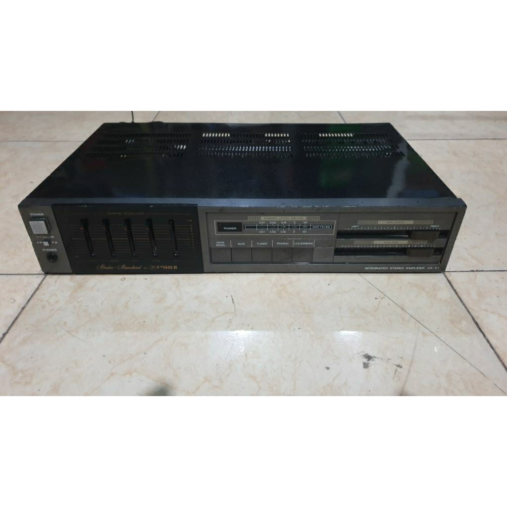 power amplifier vintage made in japan fisher ca-57 stereo intergrated second bekas normal siap pakai