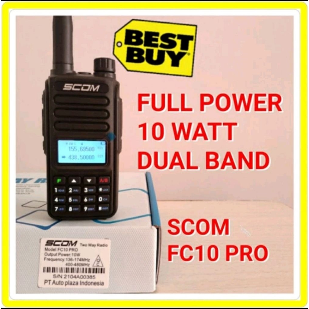 SCOM FC10 PRO 10 WATT DUAL BAND