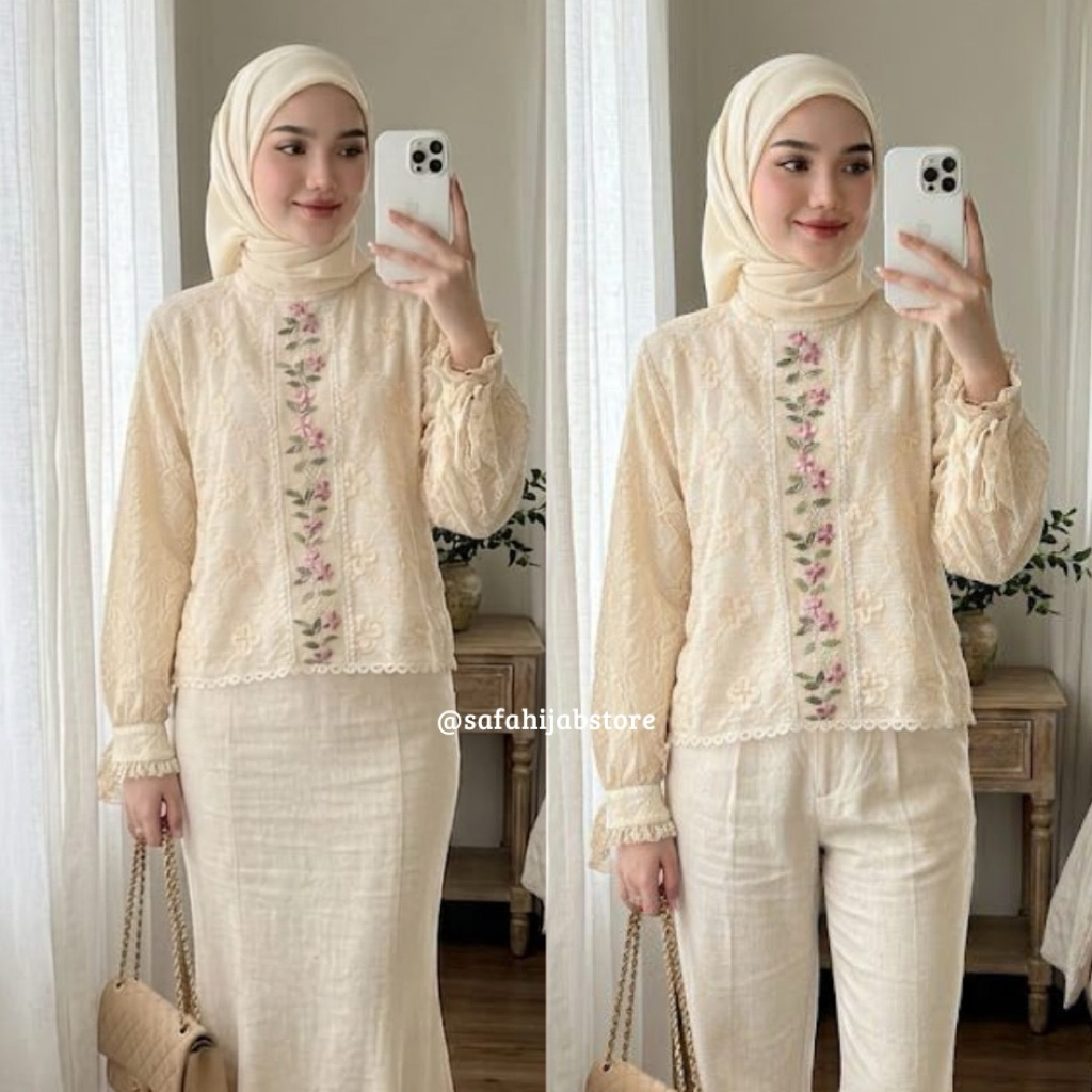 Dinar blouse/blouse pesta/cantik