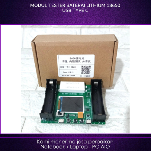 Modul Tester Baterai 18650 Lithium Charge Discharge