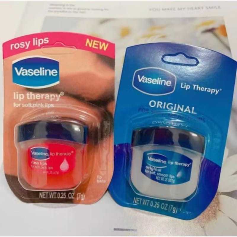 Vaseline Lip Therapy Lip Balm Pelembap Bibir Kecil Mini 7 Gr