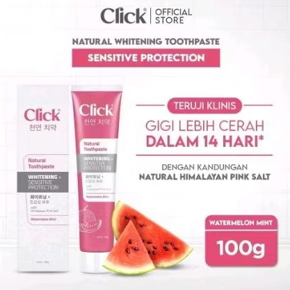 Click Natural Toothpaste Whitening + Sensitive Protection