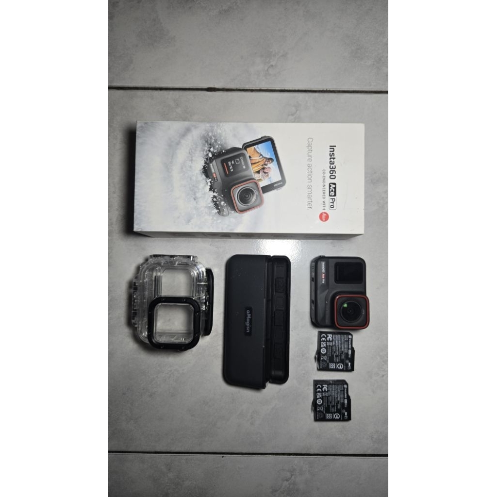 Insta360 Ace Pro 8K Second Bekas Leica Action Camera Bonus Fast Charging Battery Case aMagisn