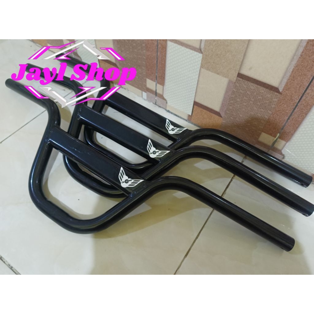 STANG BMX LONTONG L3 ORI MERK FALCON BAHAN BESI TEBAL WARNA GLOSY