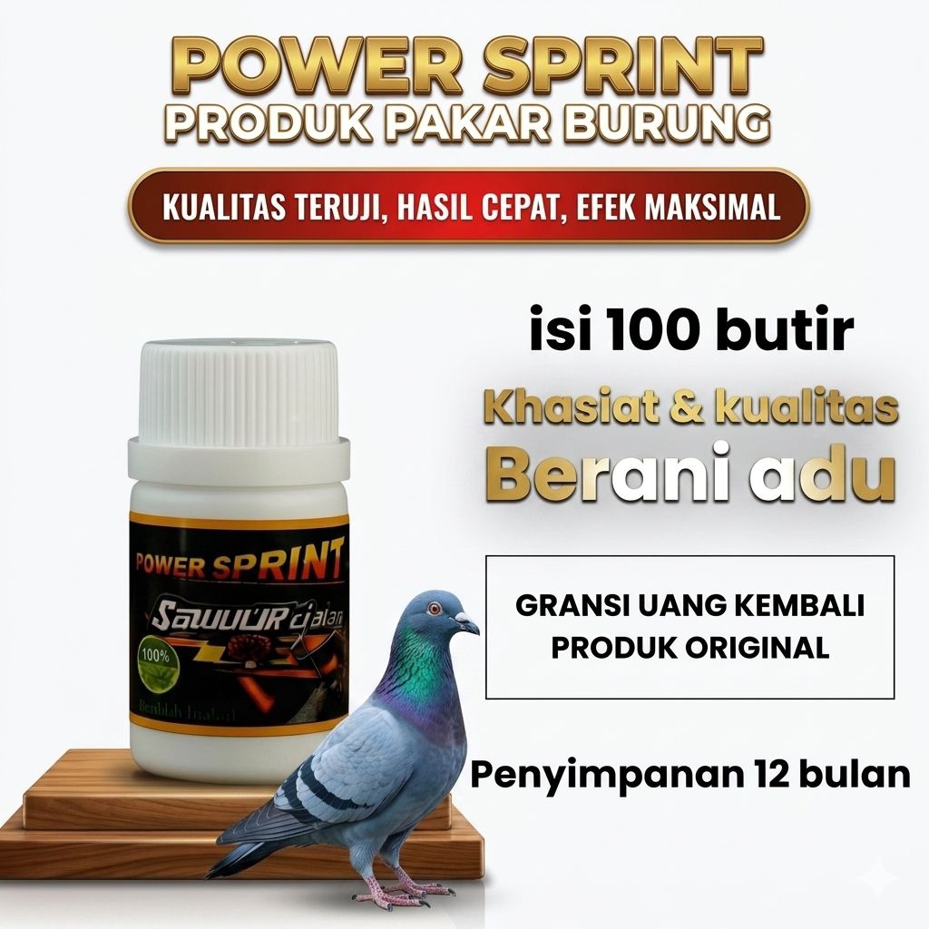 Diskon Produk  JAMU MERPATI POWER SPRINT ISI 100 butir / Doping merpati balap sprint Doping merpati 
