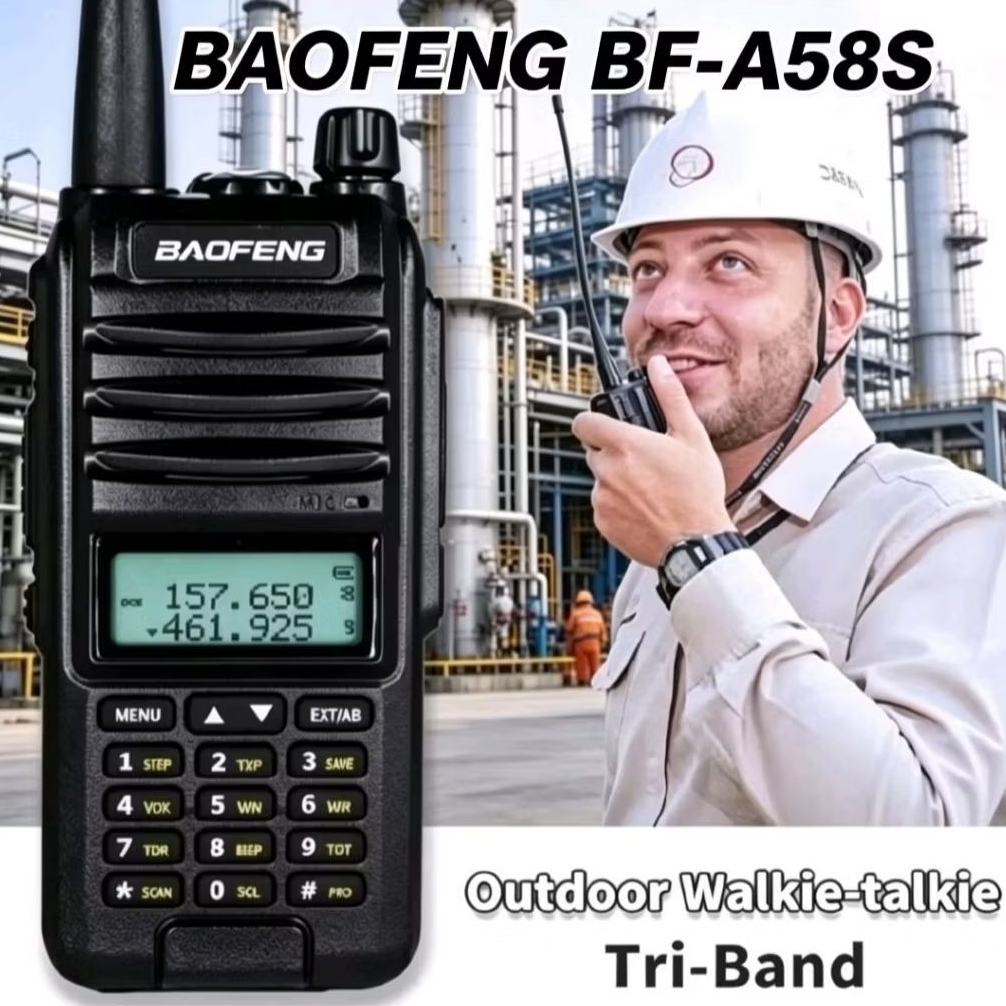 HT BAOFENG BF-A58 S TRI BAND VHF-UHF sdh diprogram connect ke WLN KD-C1 dan MARINE