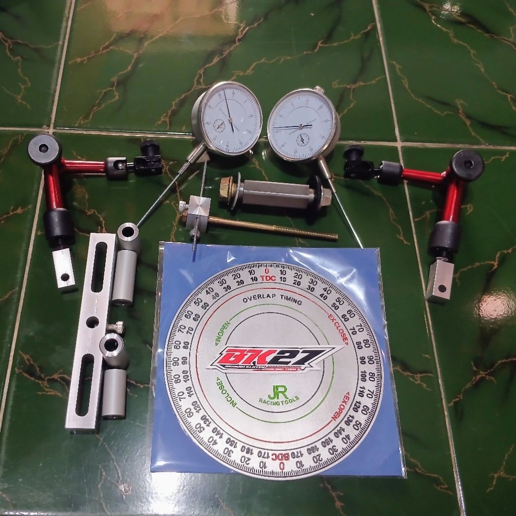 Alat dial noken as robot set busur derajat dial indikator universal camshaft dial tool motor matic b