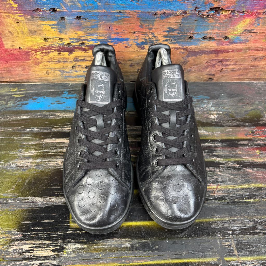 sepatu pria sneakers sepatu cowok ADIDAS stan smith leather black