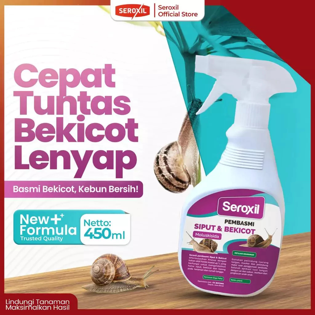 SEROXIL PEMBASMI SIPUT DAN BEKICOT - ANTI SIPUT - ANTI BEKICOT - ANTI KEONG - RACUN SIPUT - RACUN BE