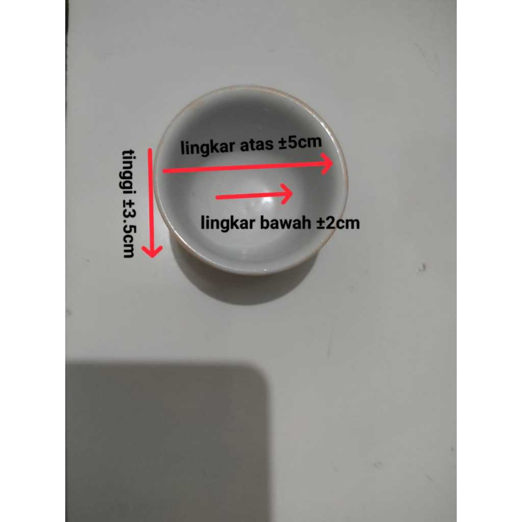 Cup Porcelain | Cup Keramik | Cucing 80cc | Cetakan Kue Talam 9'S