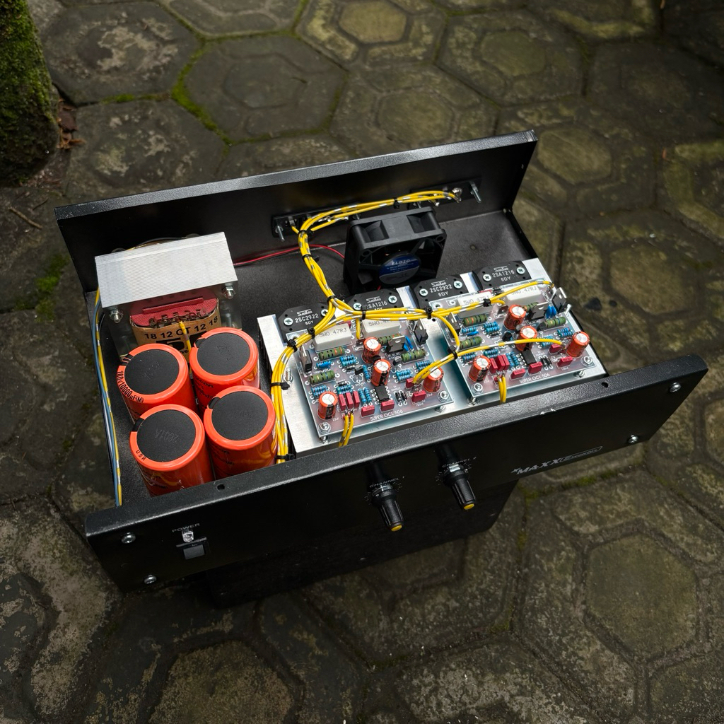 Power 5 amper stereo rakitan 500wx2, power amplifier balap siap kirim