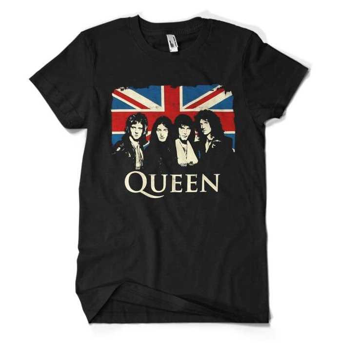 Queen Band Tshirt Kaos Musik Rock Metal Band Queen Baju Distro Band Premium