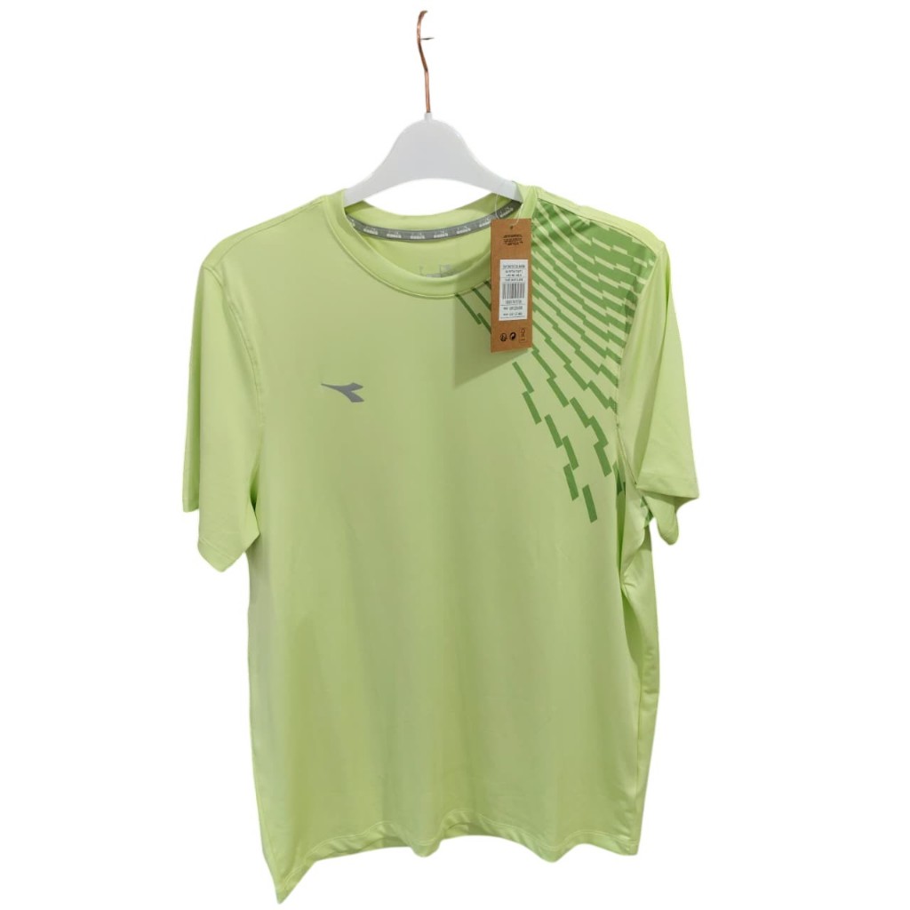 Kaos Olahraga Polyester Pria Diadora Nyaman Lengan Pendek ORIGINAL