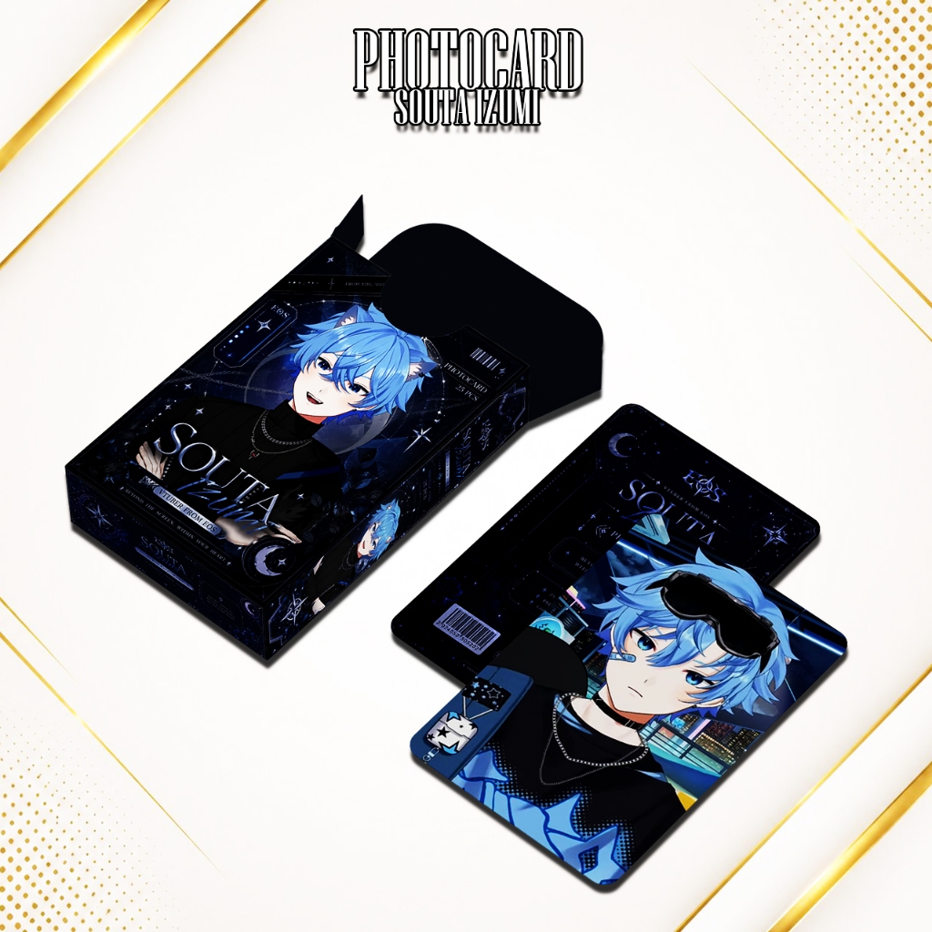 PHOTOCARD SET SOUTA IZUMI VTUBER EOS PREMIUM FREE BOX