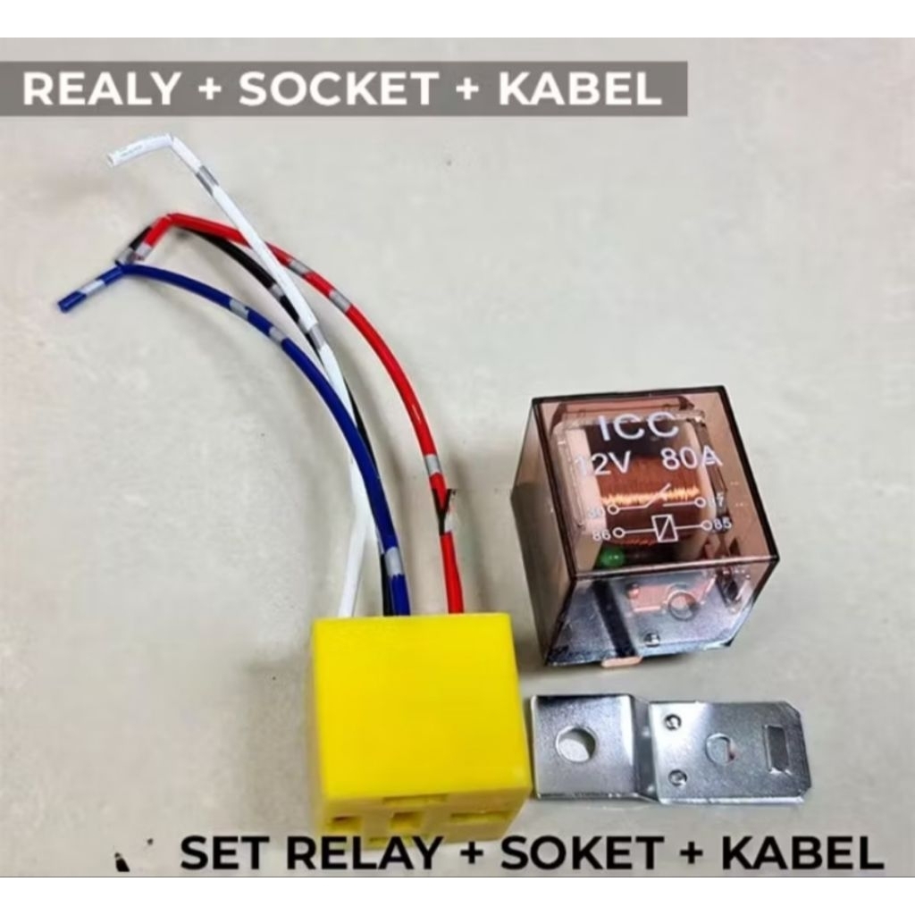 SOKET RELAY VARIO BEAT SET KAKI 4/ SOKET RELAY