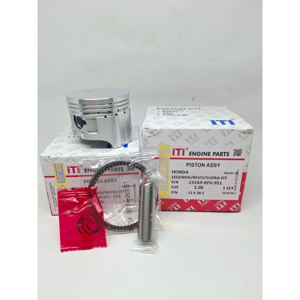 PISTON KIT SEHER SEPAKET LEGENDA/REVO/SUPRA FIT/FIT NEW ORIGINAL ITI
