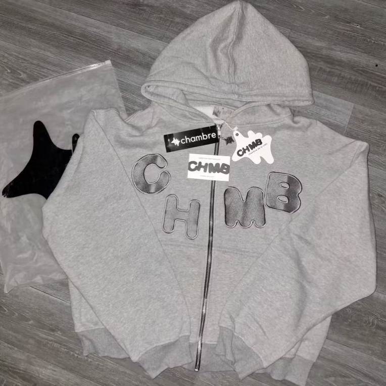 Hoodie & Zip CHMB BASIC Black|White|Misty