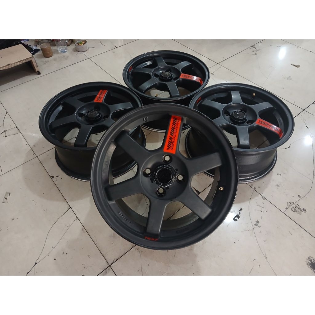 Velg Bekas Te37 Ring 15x7 pcd 4x100 et 40 black