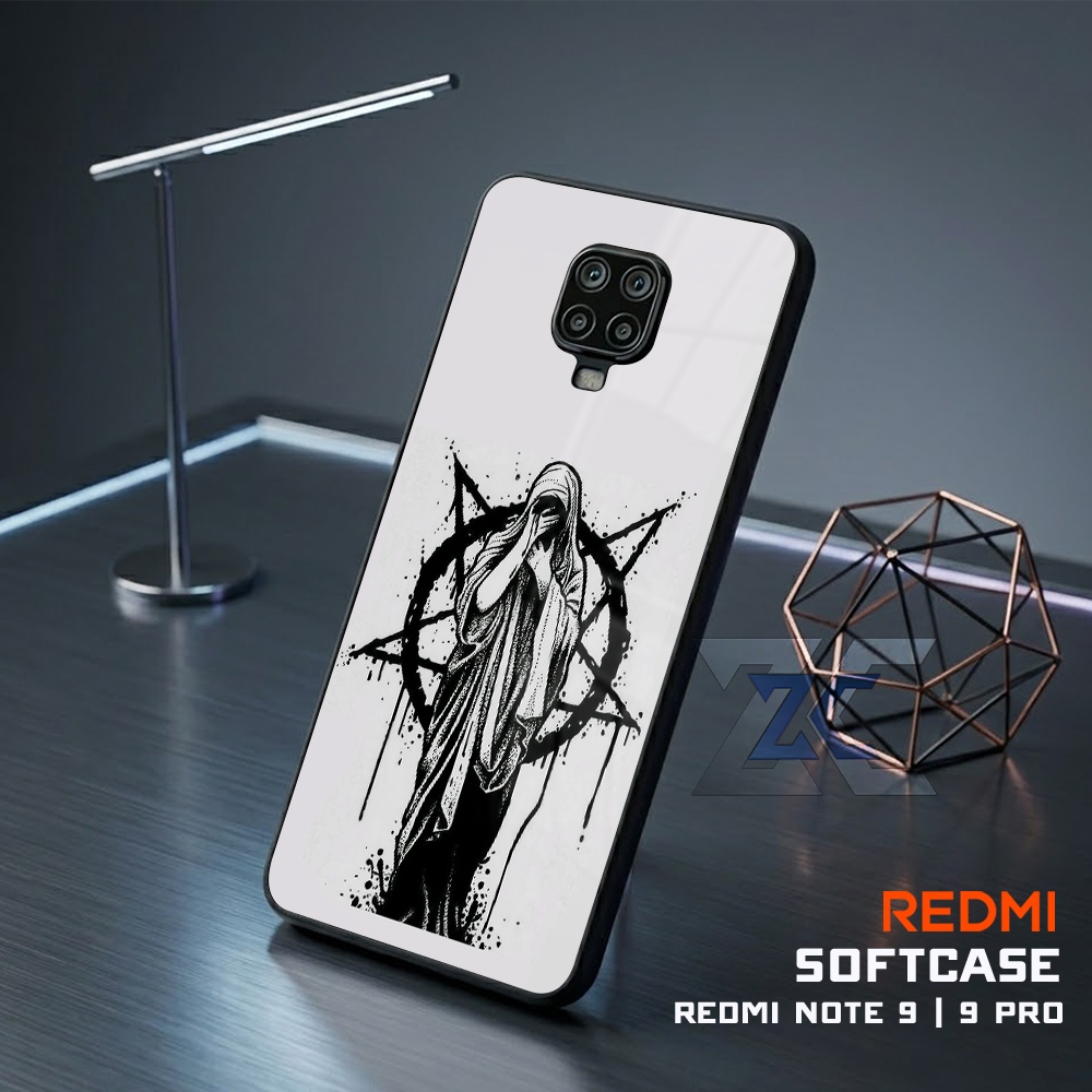 (TB11) Sofcase Lentur Bahan Karet REDMI NOTE 9 | Kesing Keren Lucu Aesthetic | Case Premium Dark