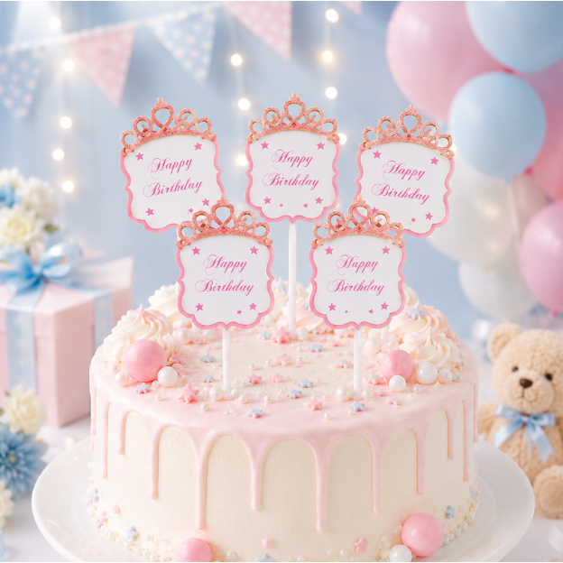 Topper Happy Birthday Topper Happy Birthday Karakter Topper Mini Happy Birthday