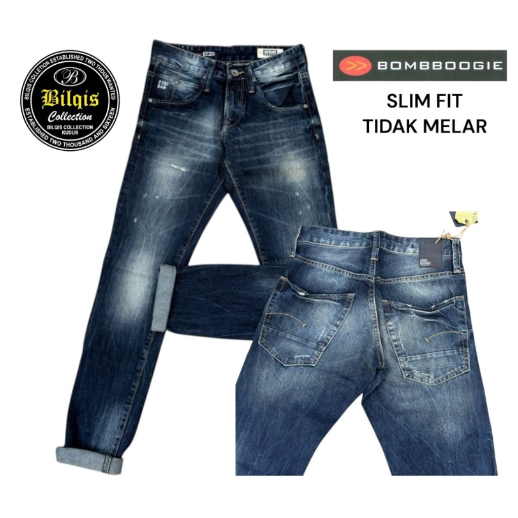 celana bombboogie pria original 43SE1B3DL SLIMFIT TIDAK MELAR