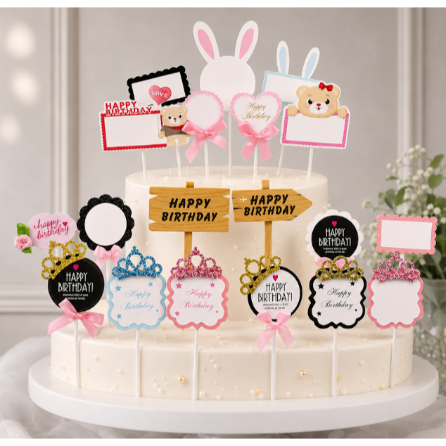 Topper Happy Birthday Topper Happy Birthday Karakter Topper Mini Happy Birthday
