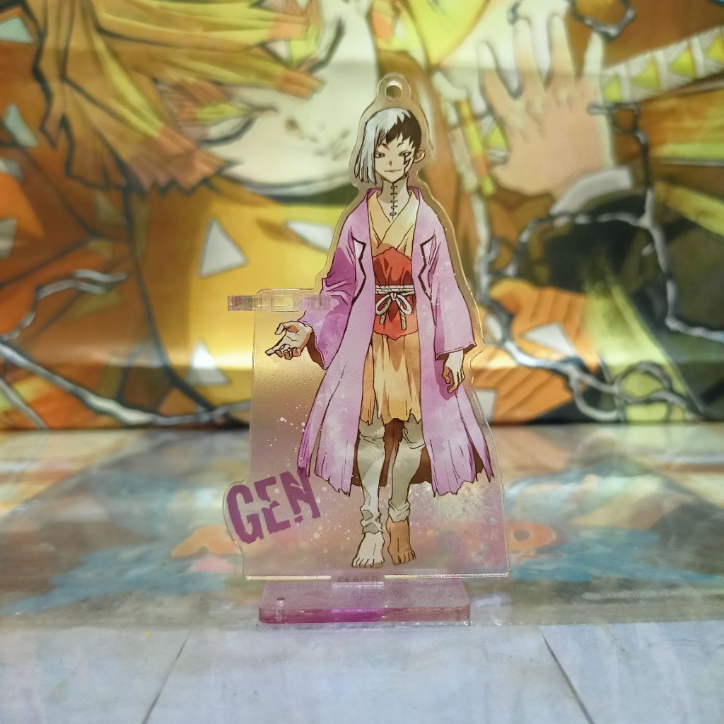 Gen Asagiri - Dr. Stone - Acrylic Keychain Pen Stand